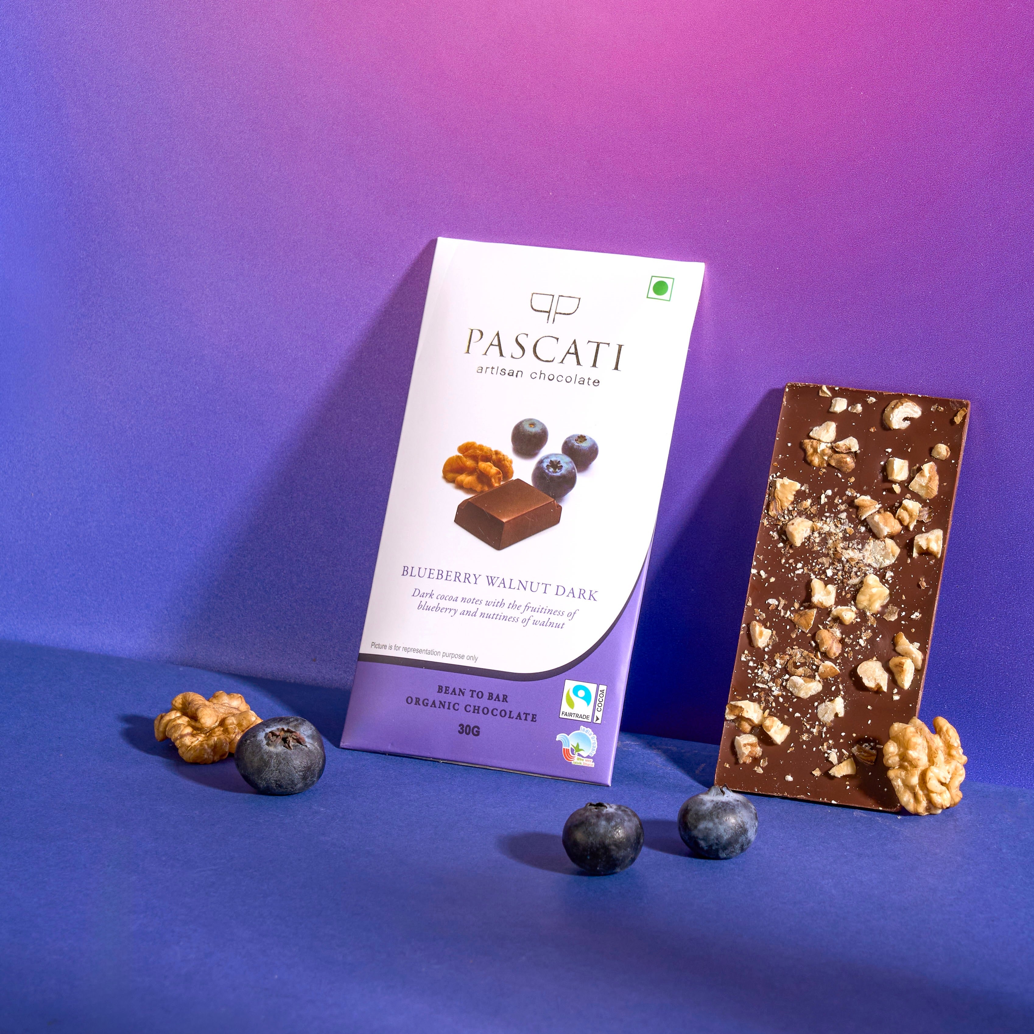 Blueberry Walnut Chocolate, 30g