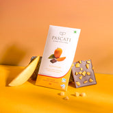 Pascati mango dark chocolate mini bar 30g — organic Fairtrade artisan India