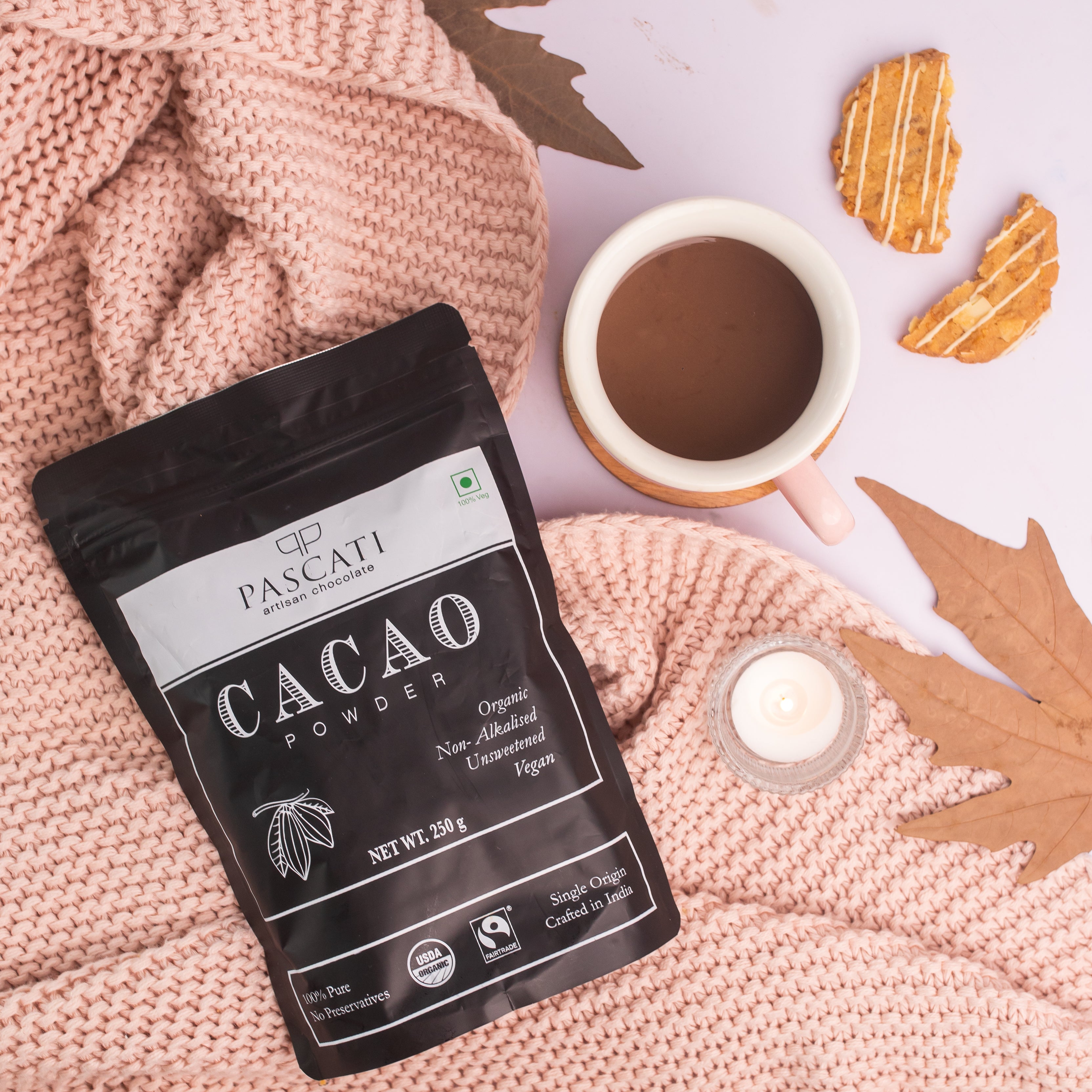 Organic & Vegan, Cacao Powder, 250g